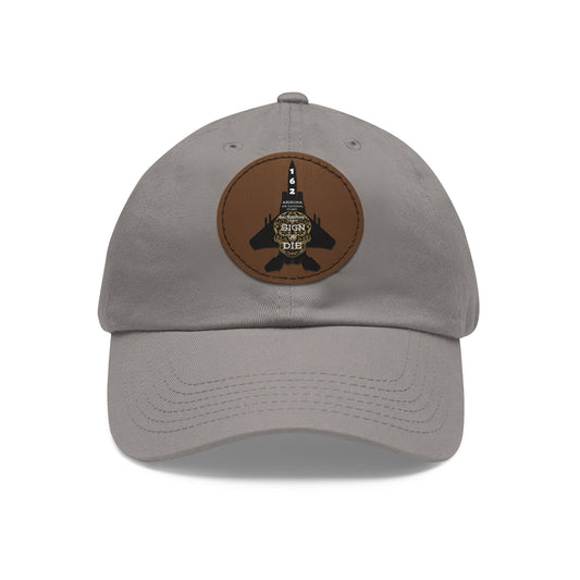 Squadron Patch Leather-Patch Dad Hat