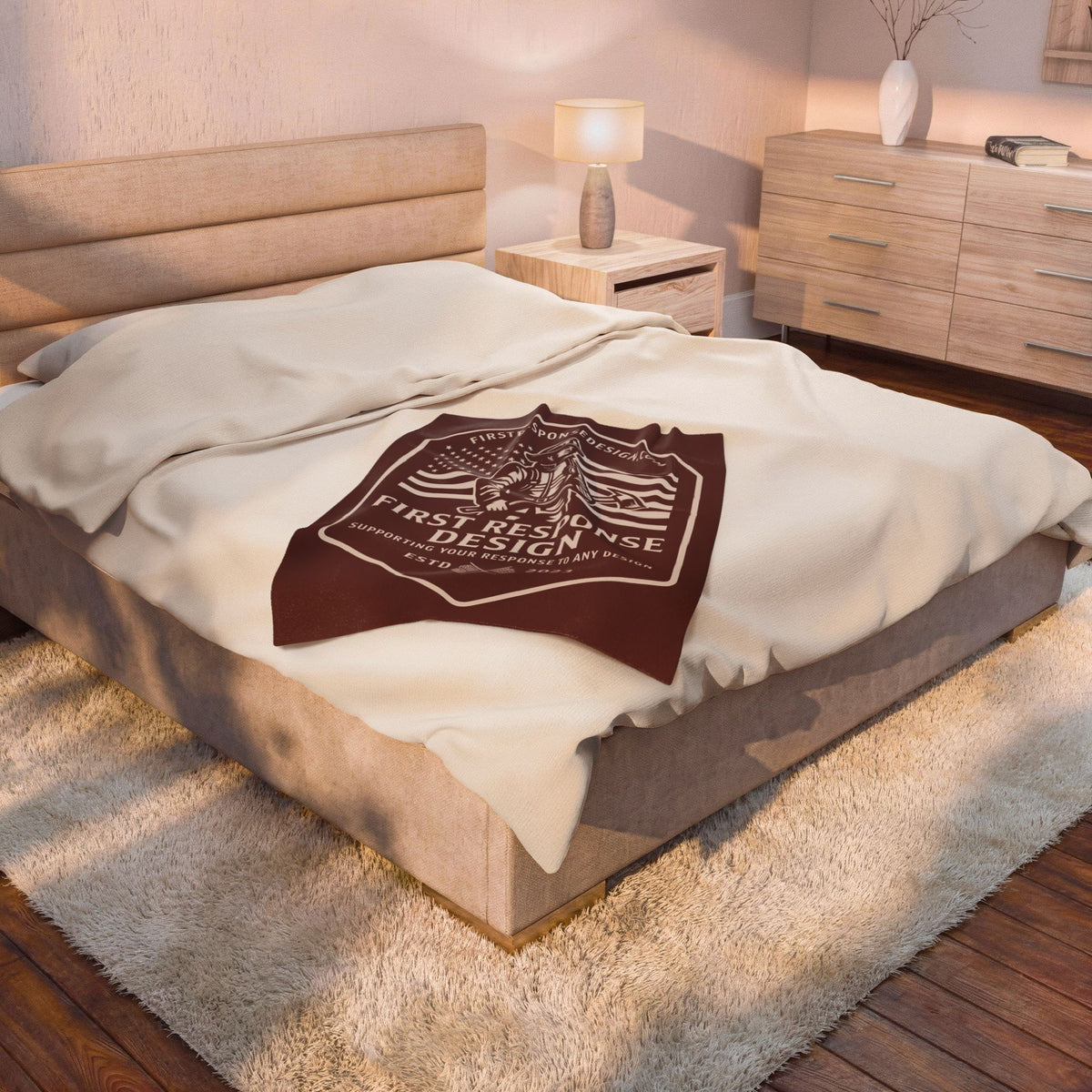 First Response Design Plush Blanket