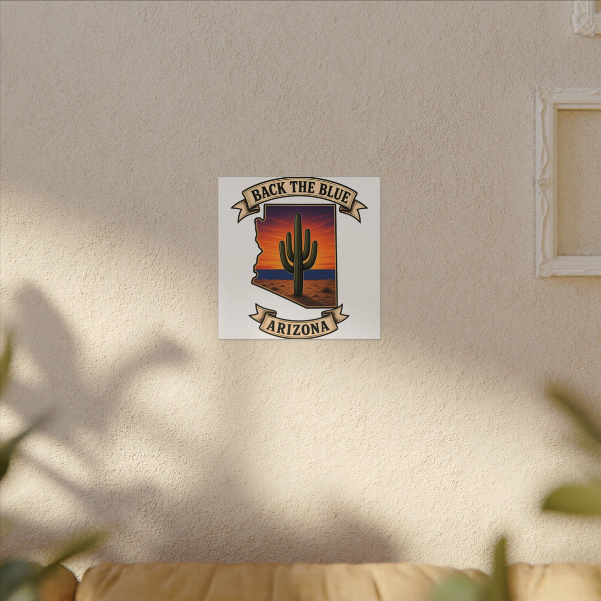 Back the Blue Arizona Canvas Print