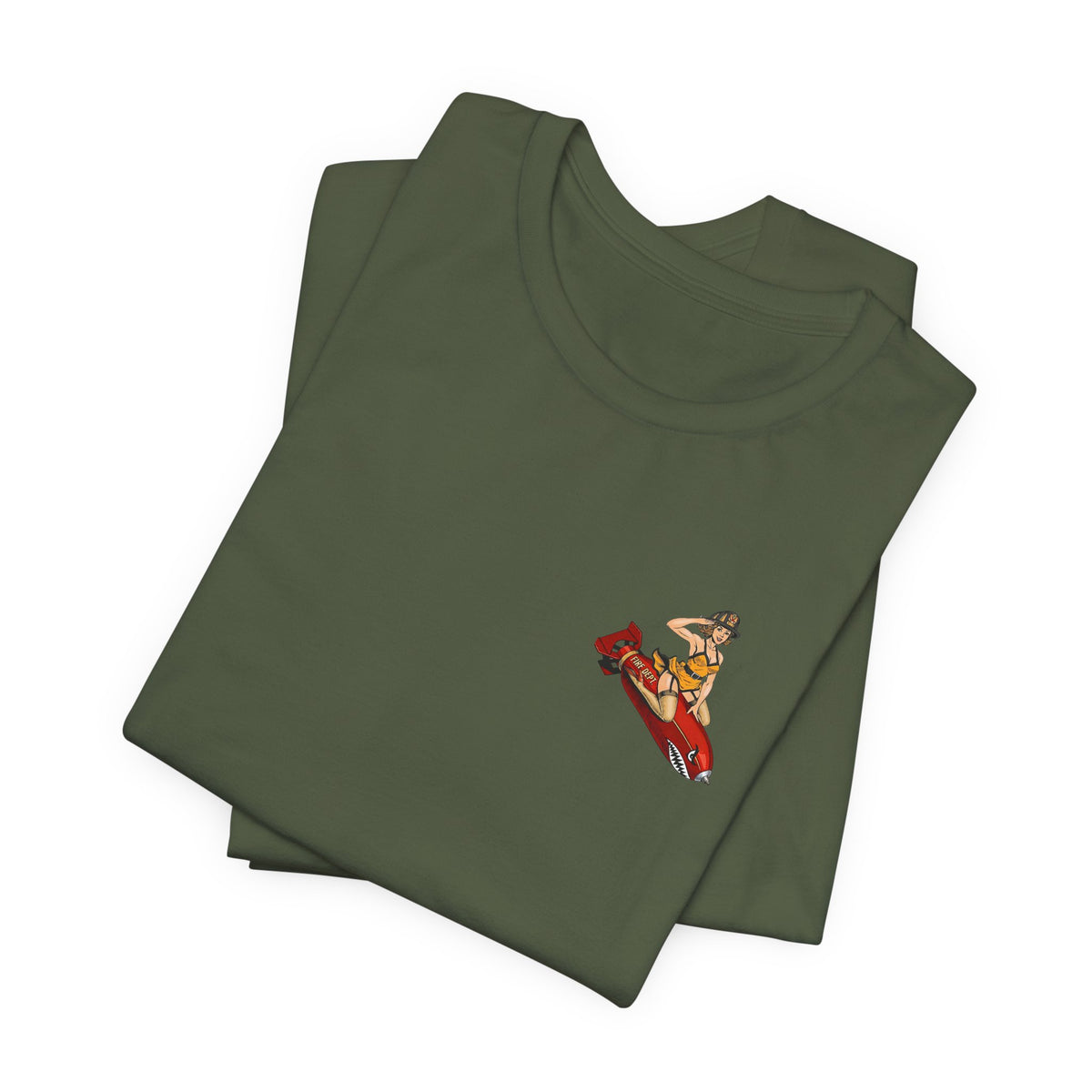 Fire Dept Bomb Pin-Up Tee