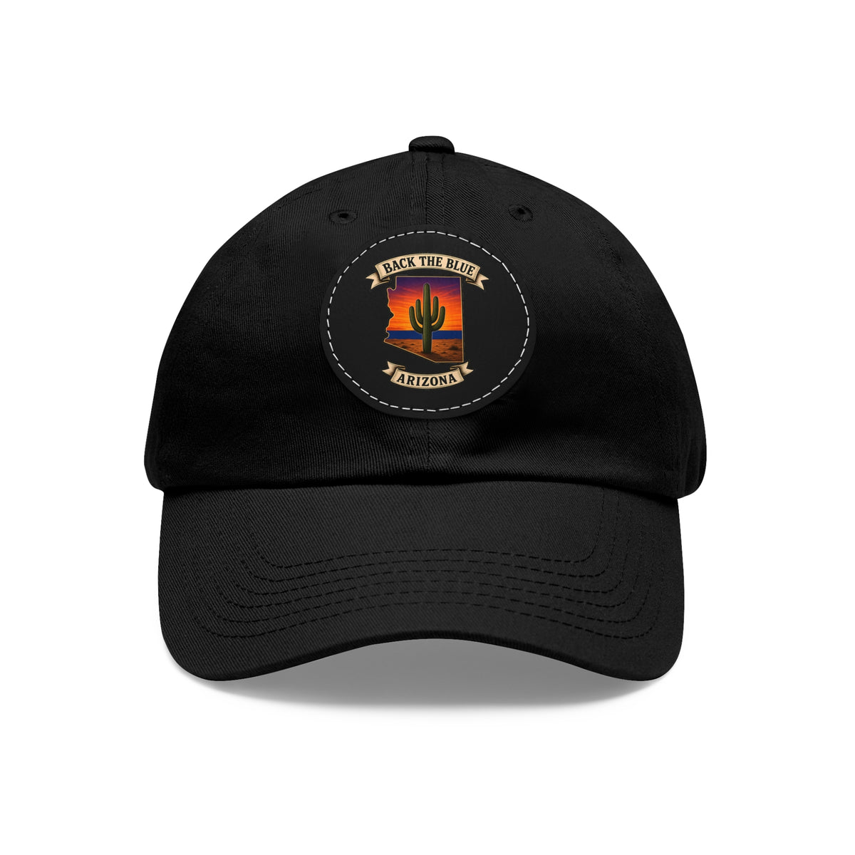 Back the Blue Arizona Leather Patch Dad Hat