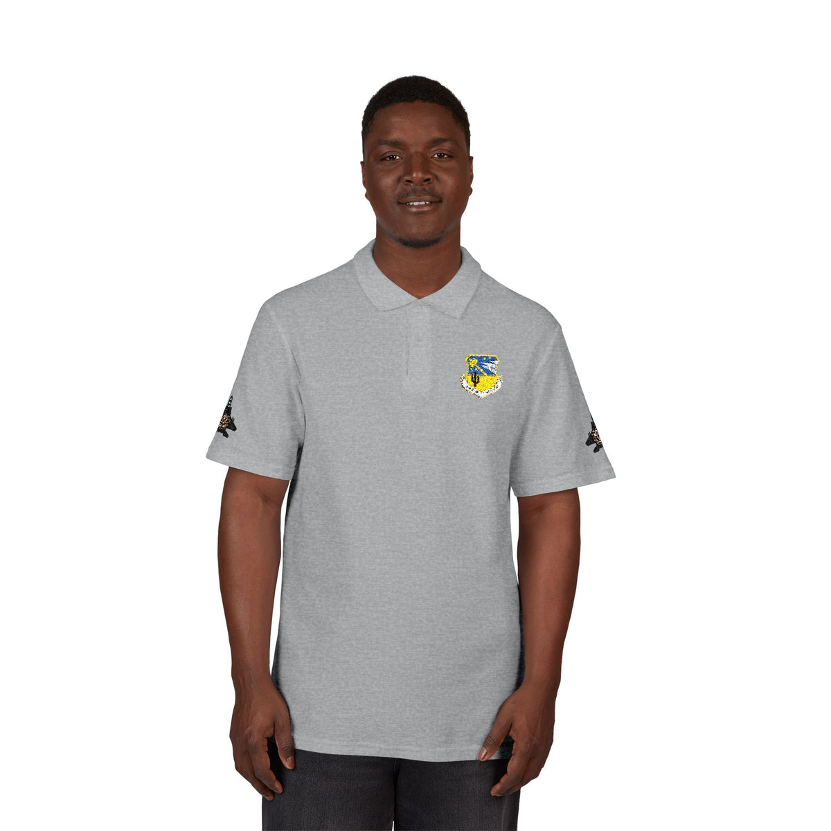 Embroidered Unit Shield Piqué Polo