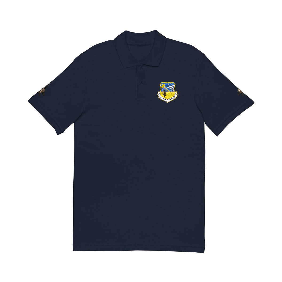 Embroidered Unit Shield Piqué Polo
