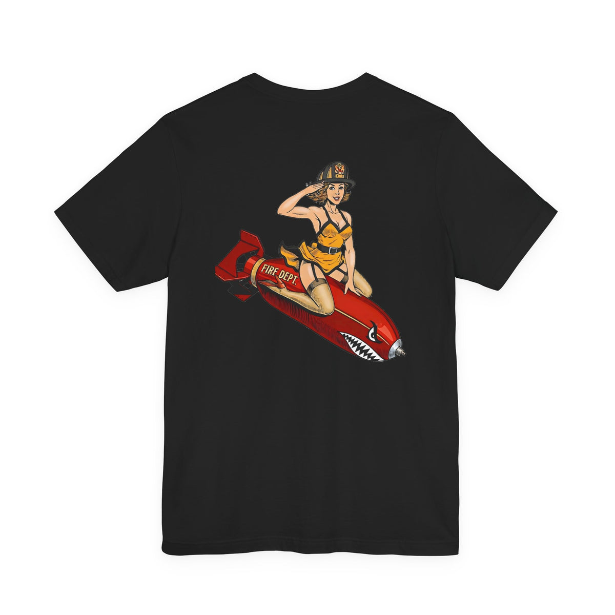 Fire Dept Bomb Pin-Up Tee