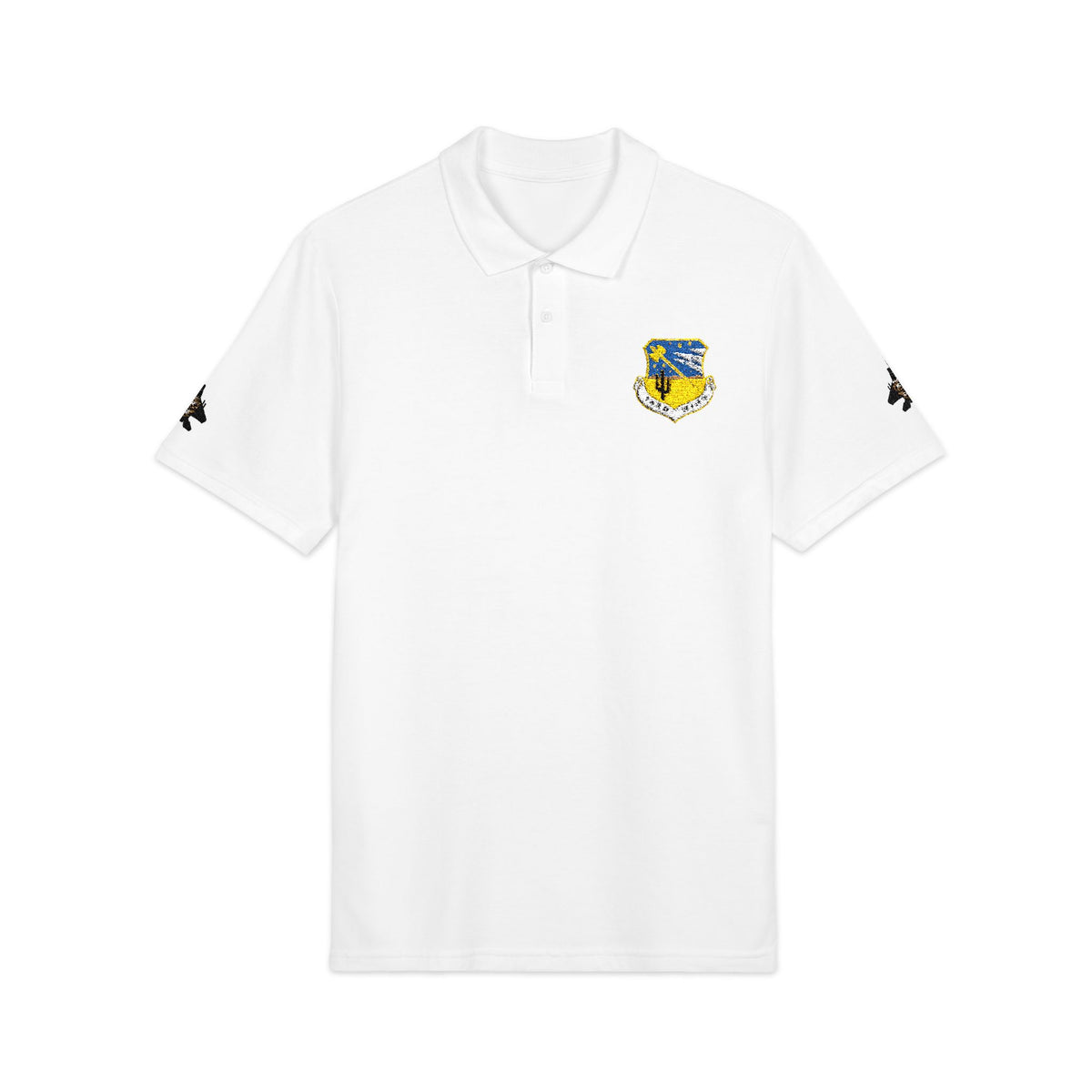 Embroidered Unit Shield Piqué Polo
