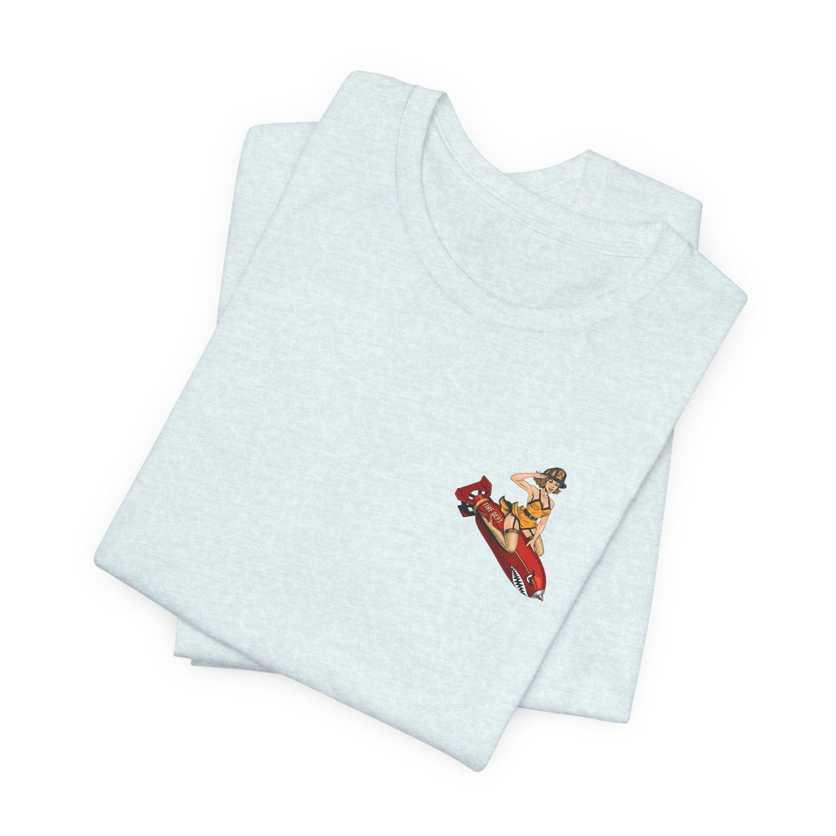 Fire Dept Bomb Pin-Up Tee