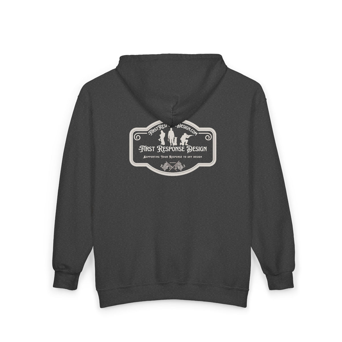 First Response Design Logo Zip Hoodie