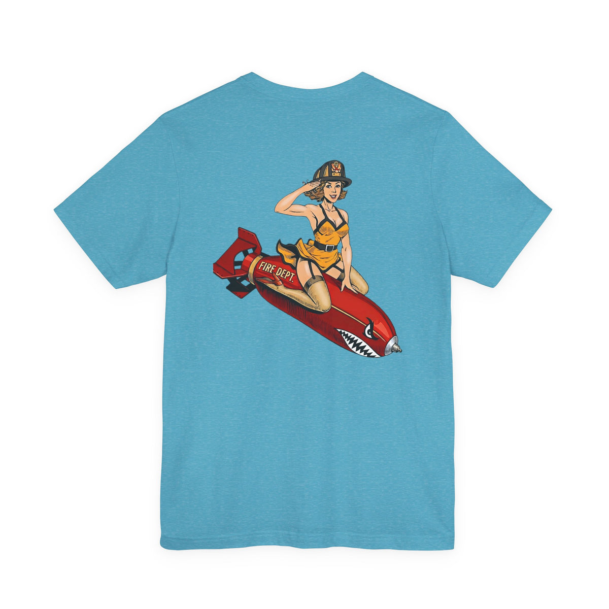 Fire Dept Bomb Pin-Up Tee