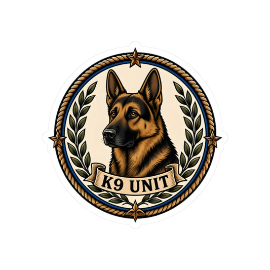 K9 Unit Police Kiss-Cut Sticker