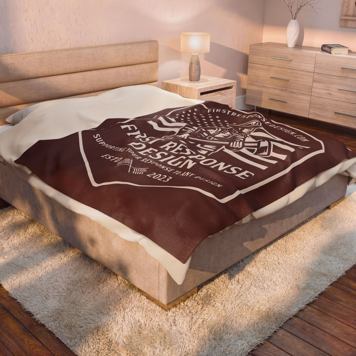 First Response Design Plush Blanket