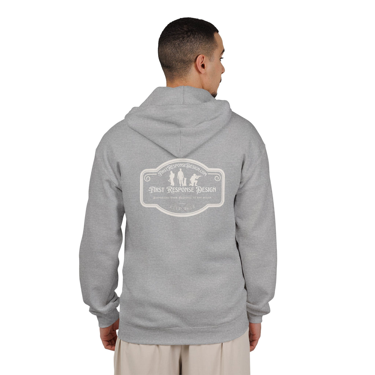 First Response Design Logo Zip Hoodie