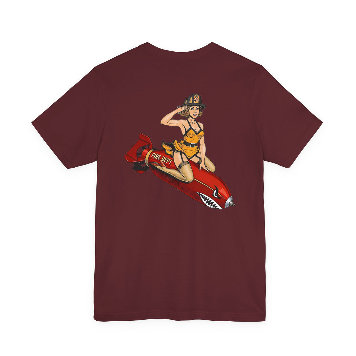 Fire Dept Bomb Pin-Up Tee