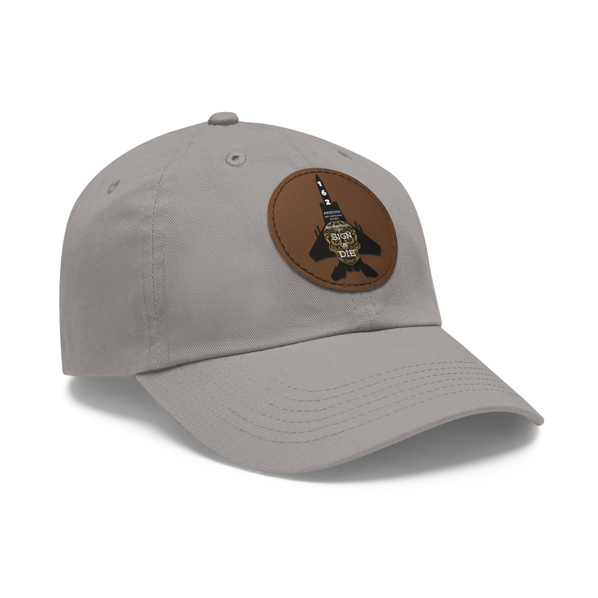 Squadron Patch Leather-Patch Dad Hat