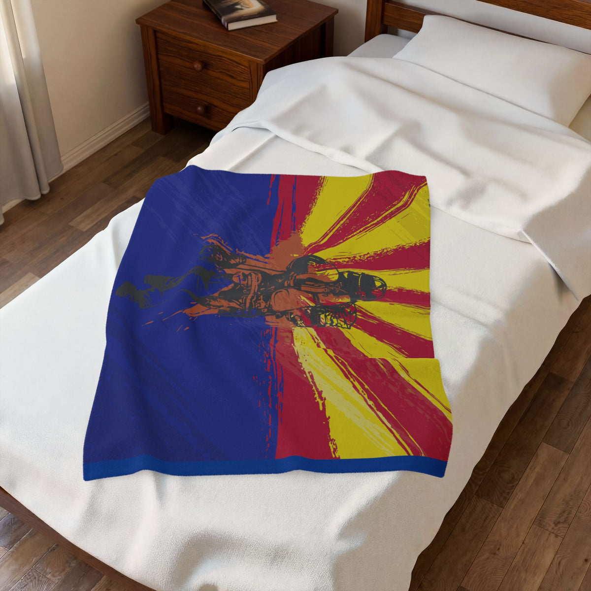 Arizona Flag Firefighter Plush Blanket