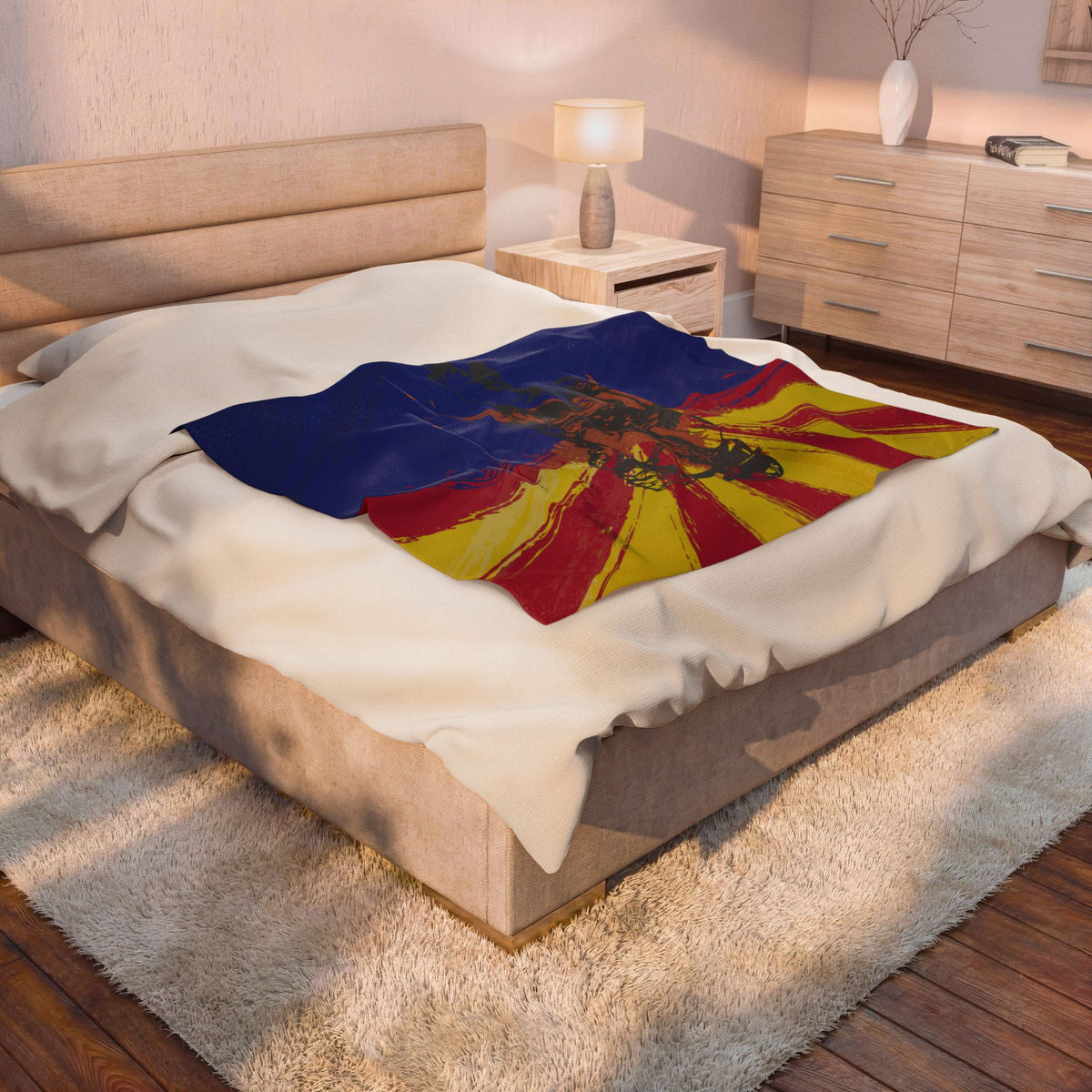 Arizona Flag Firefighter Plush Blanket