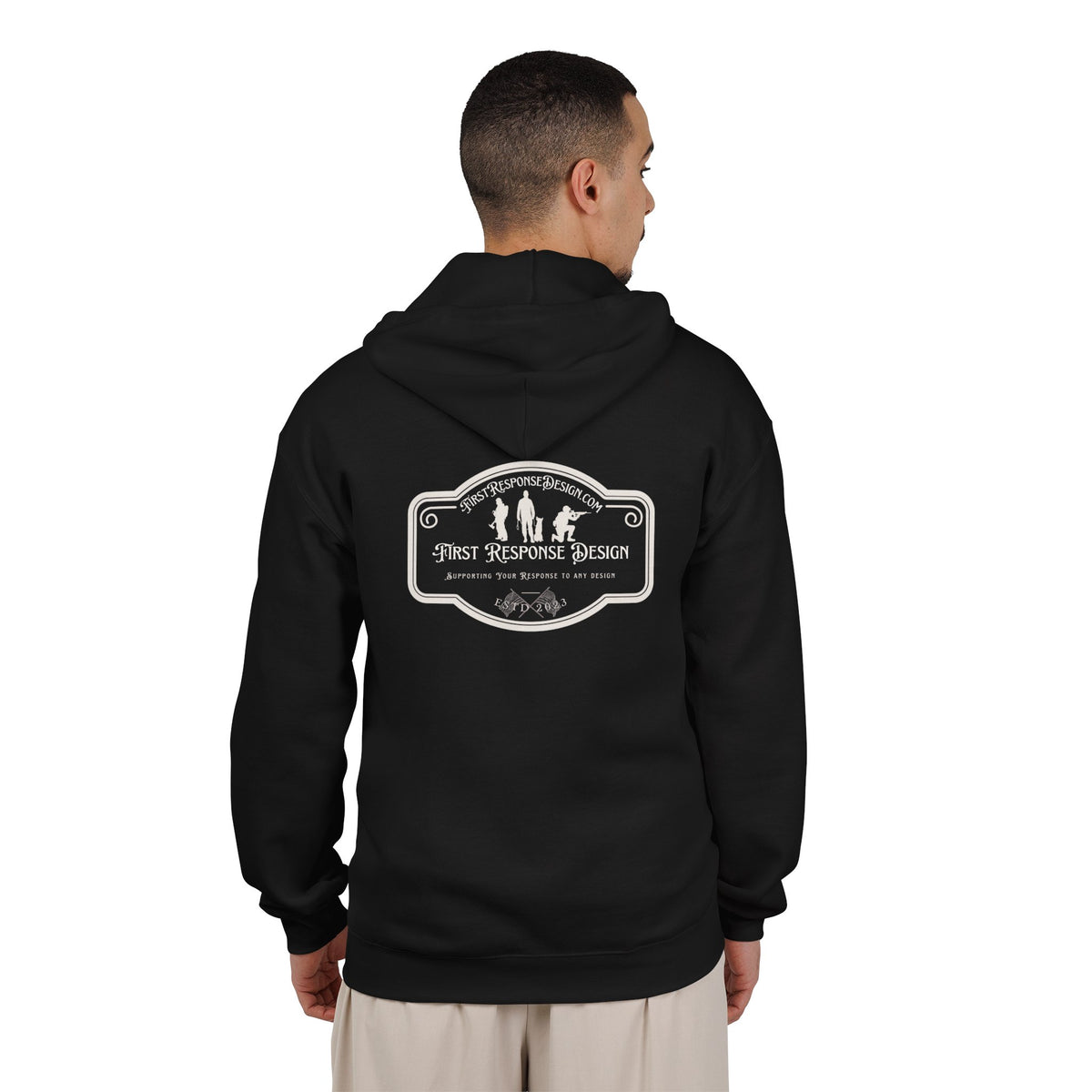 First Response Design Logo Zip Hoodie