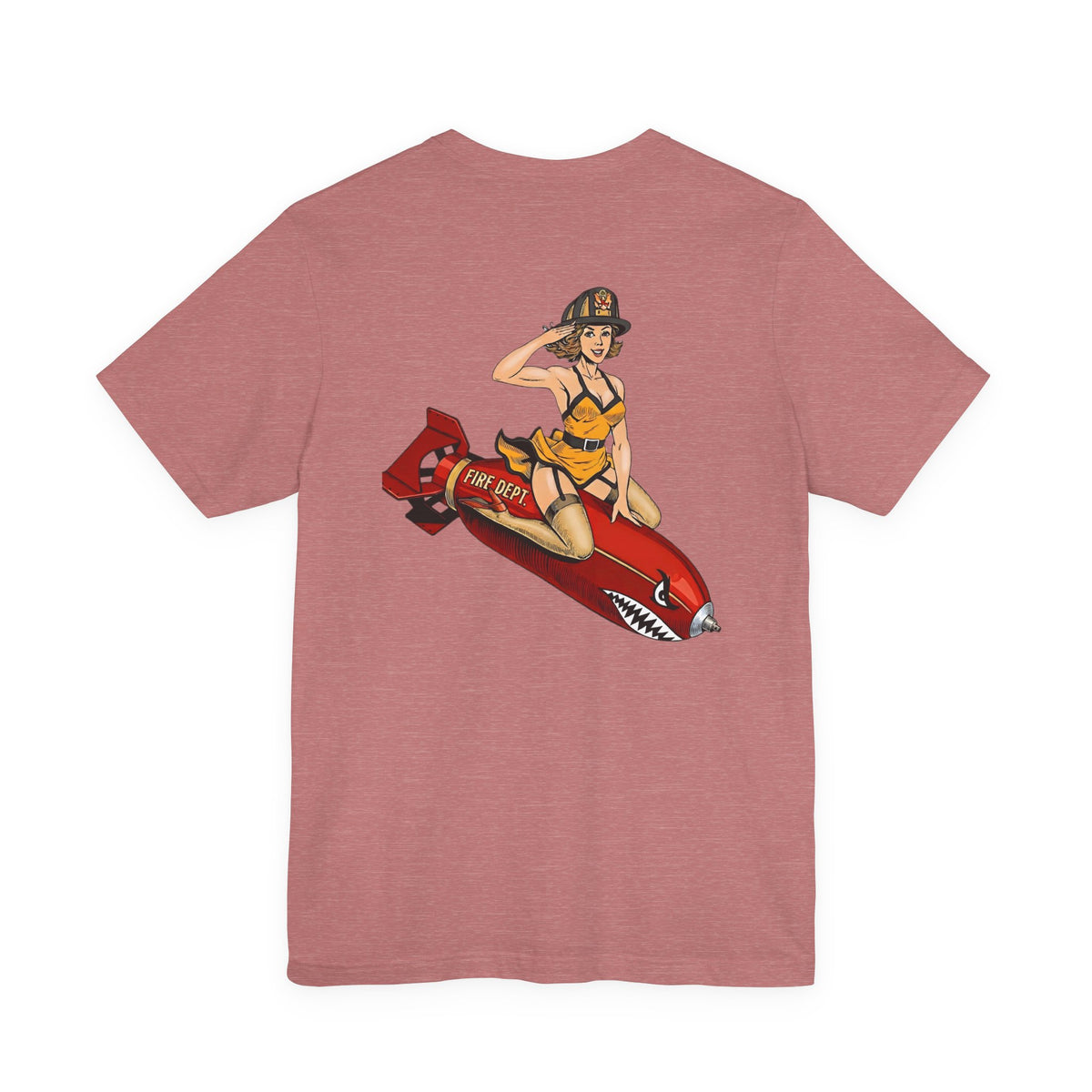 Fire Dept Bomb Pin-Up Tee
