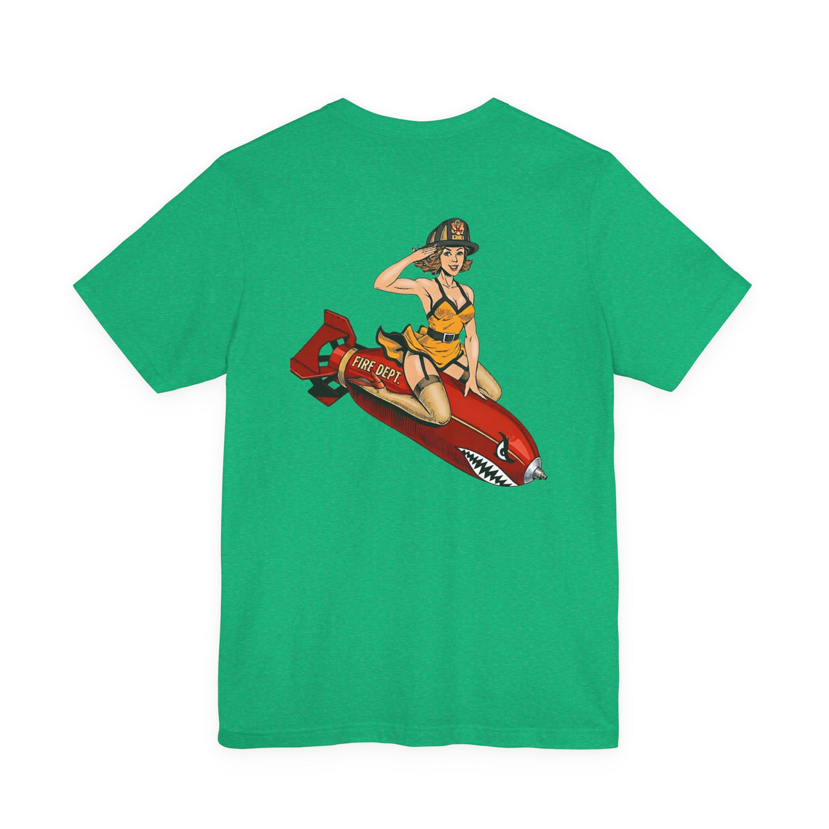 Fire Dept Bomb Pin-Up Tee