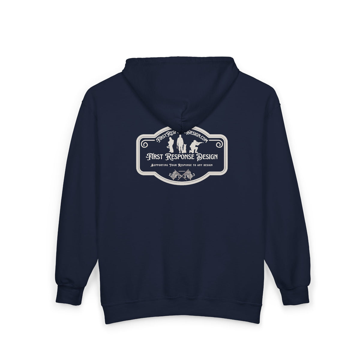 First Response Design Logo Zip Hoodie