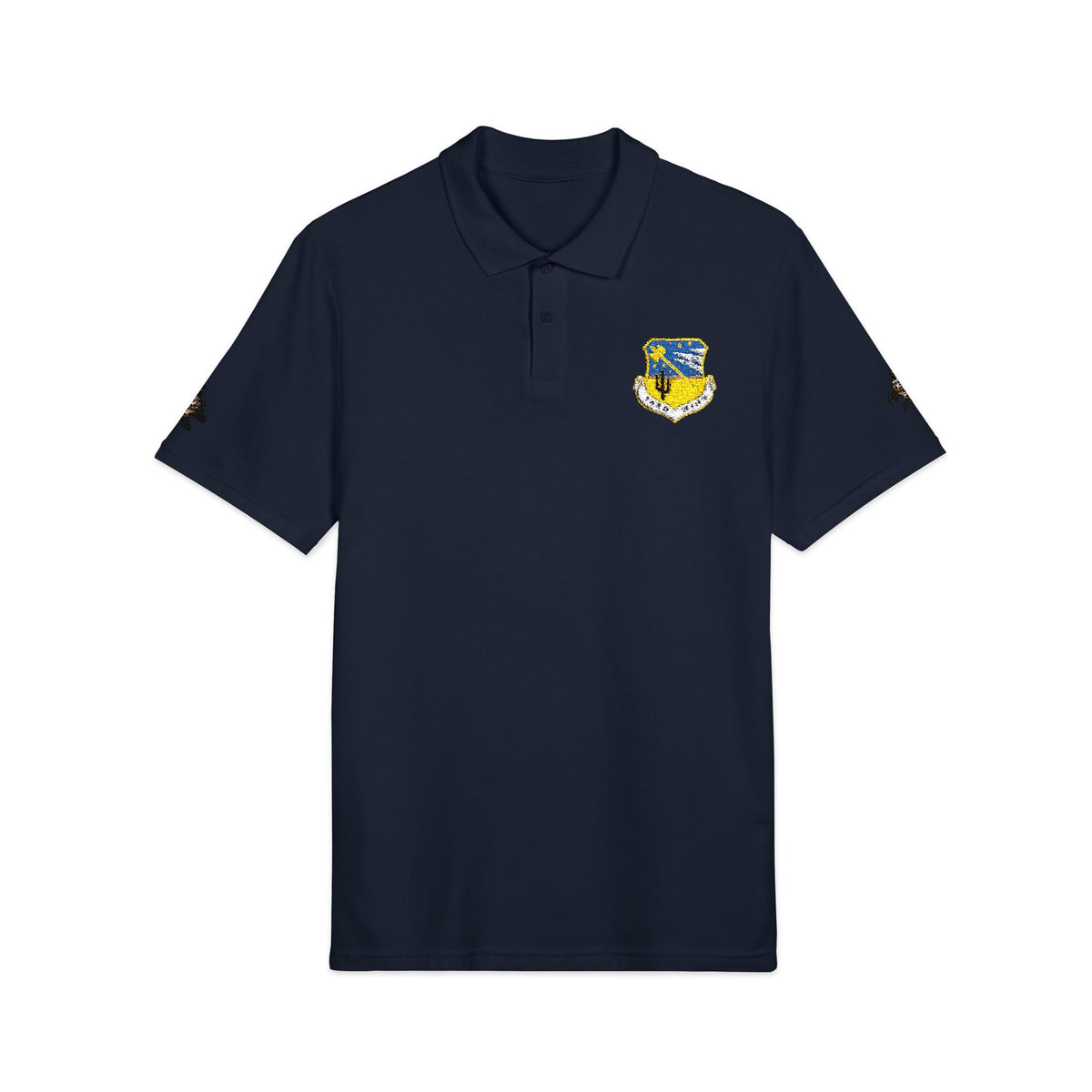 Embroidered Unit Shield Piqué Polo