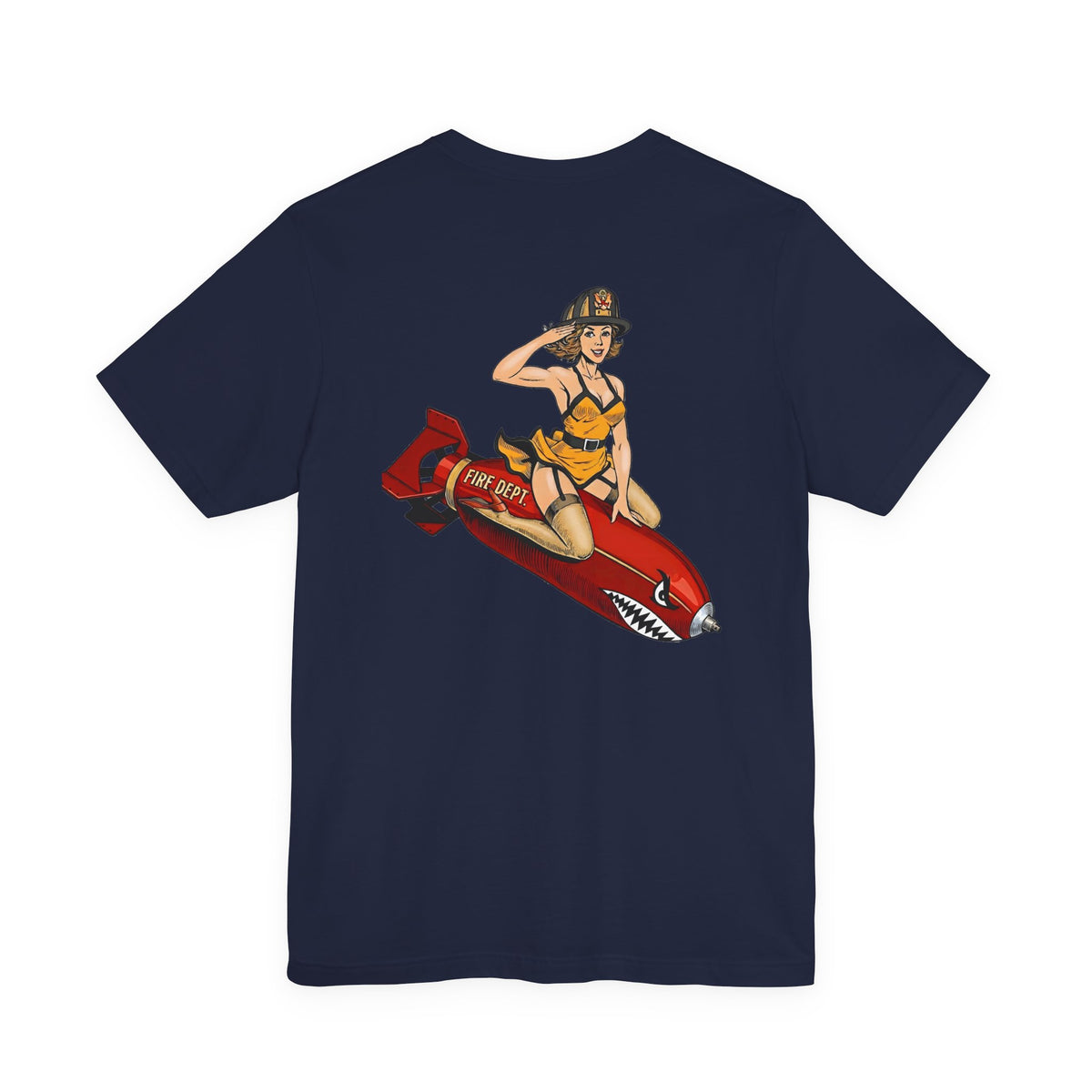 Fire Dept Bomb Pin-Up Tee