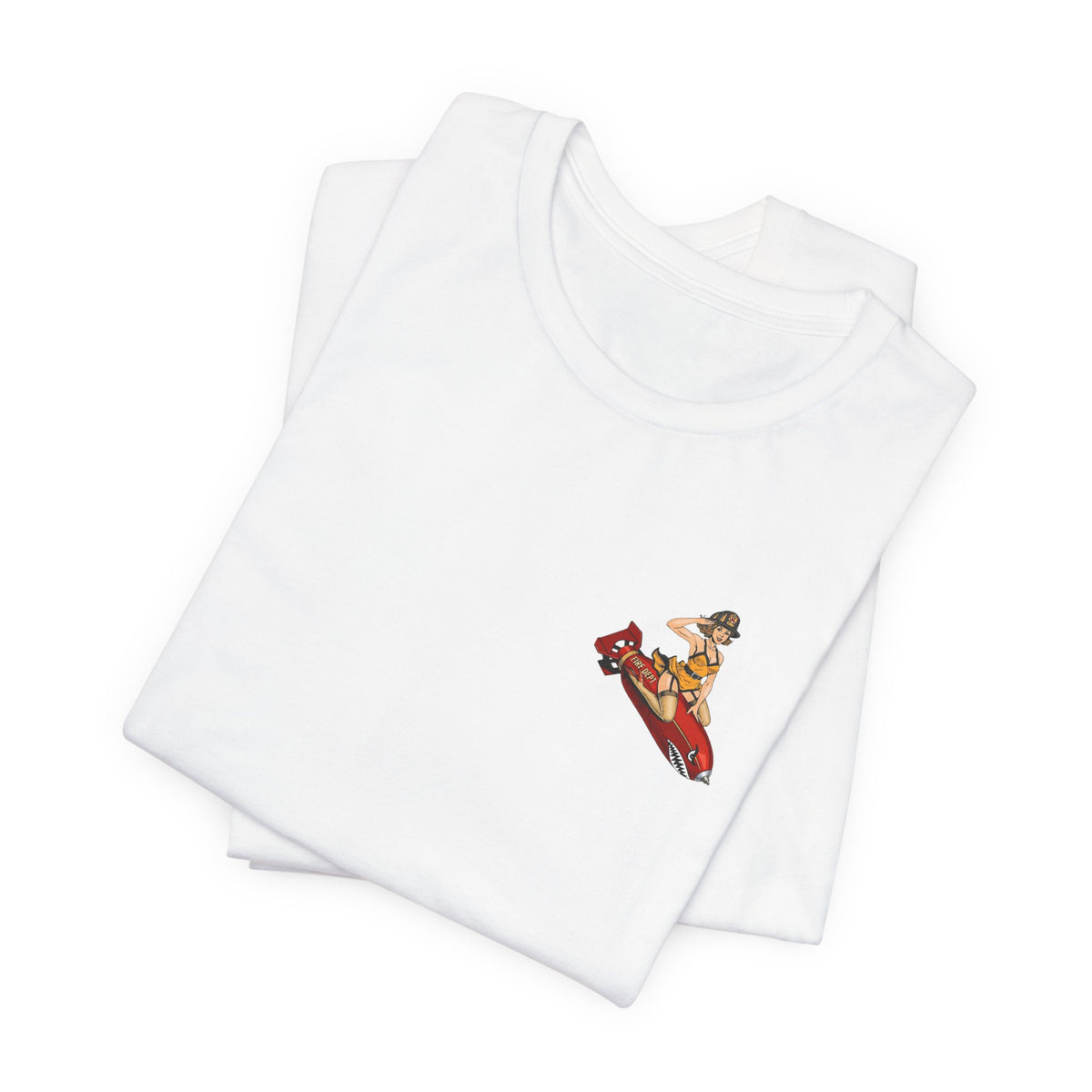Fire Dept Bomb Pin-Up Tee