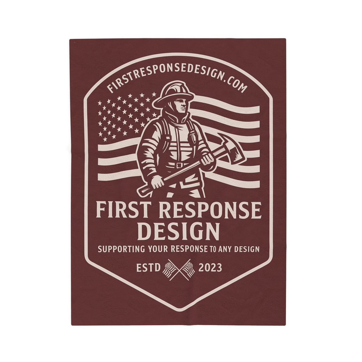 First Response Design Plush Blanket