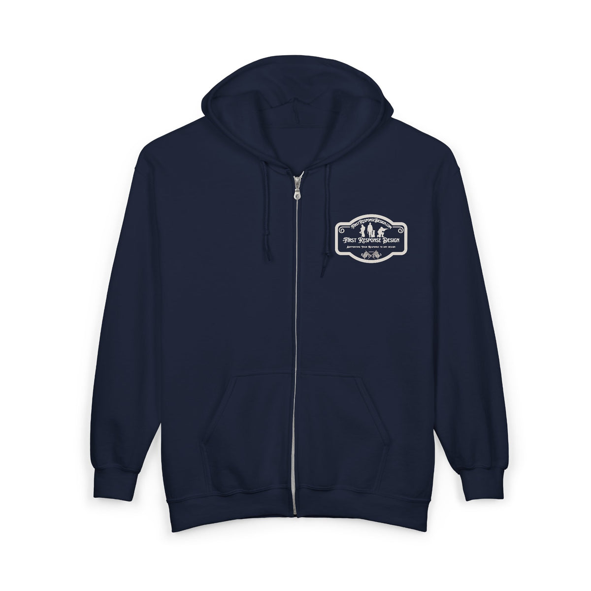 First Response Design Logo Zip Hoodie