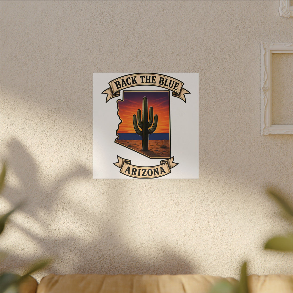 Back the Blue Arizona Canvas Print