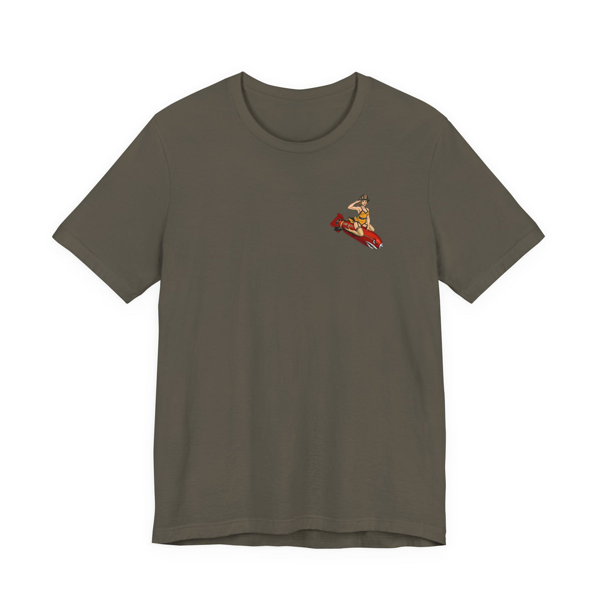 Fire Dept Bomb Pin-Up Tee