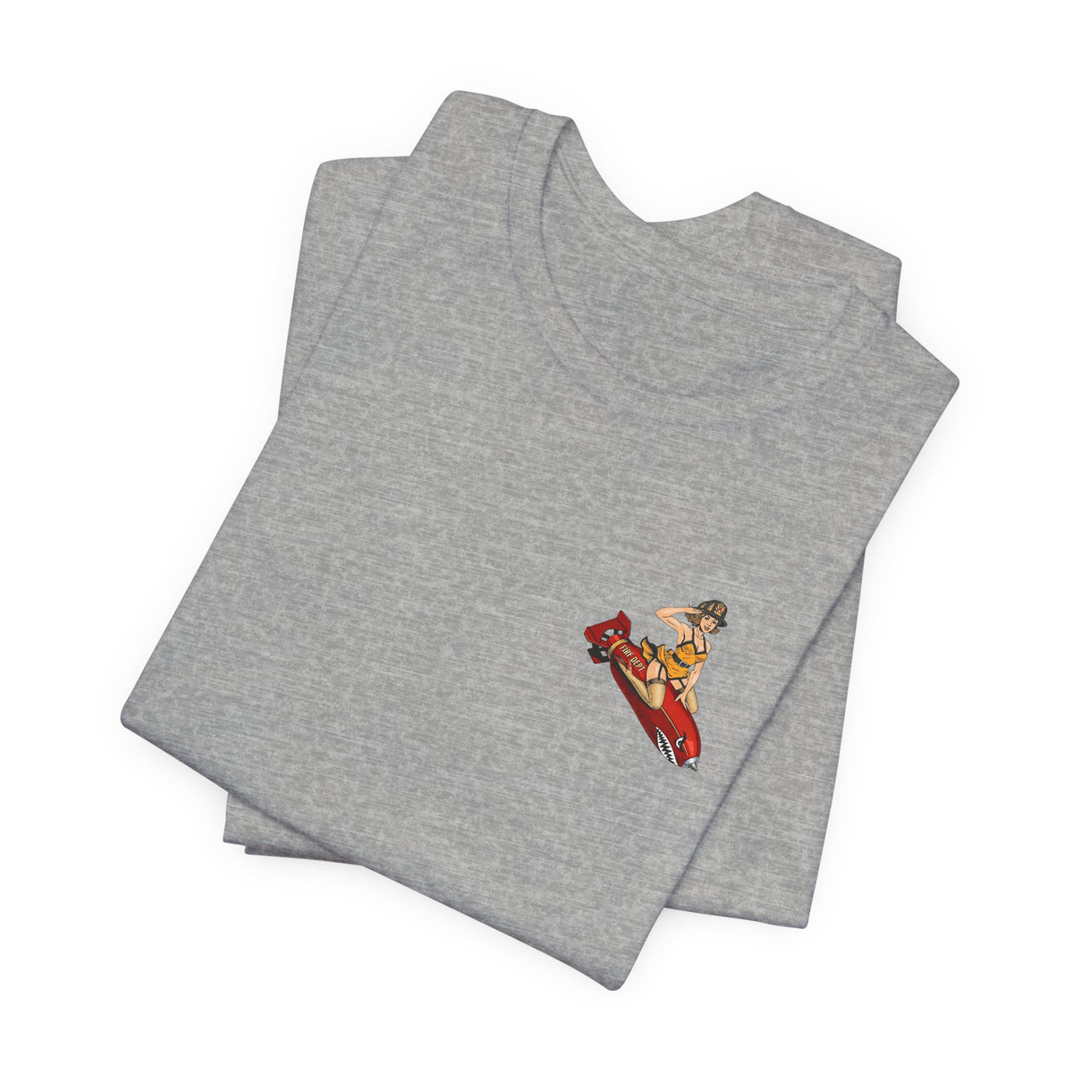 Fire Dept Bomb Pin-Up Tee