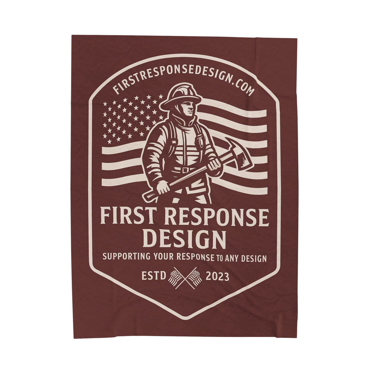 First Response Design Plush Blanket