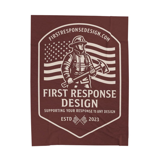 First Response Design Plush Blanket