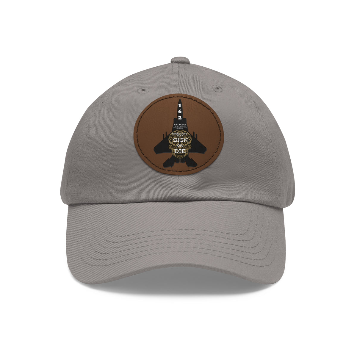 Squadron Patch Leather-Patch Dad Hat
