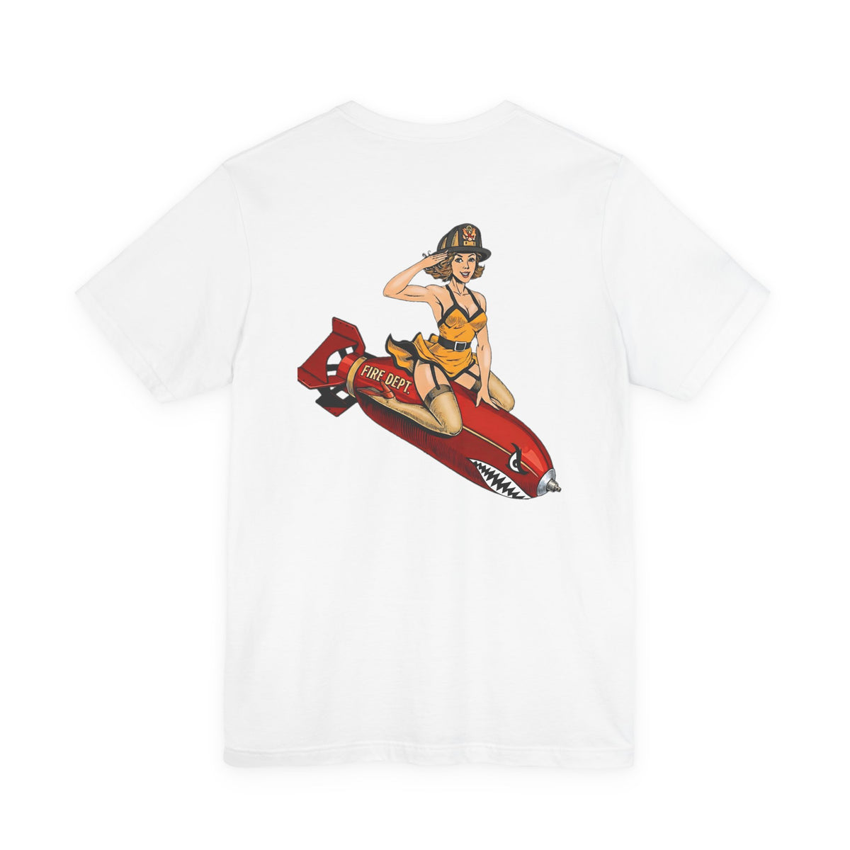 Fire Dept Bomb Pin-Up Tee