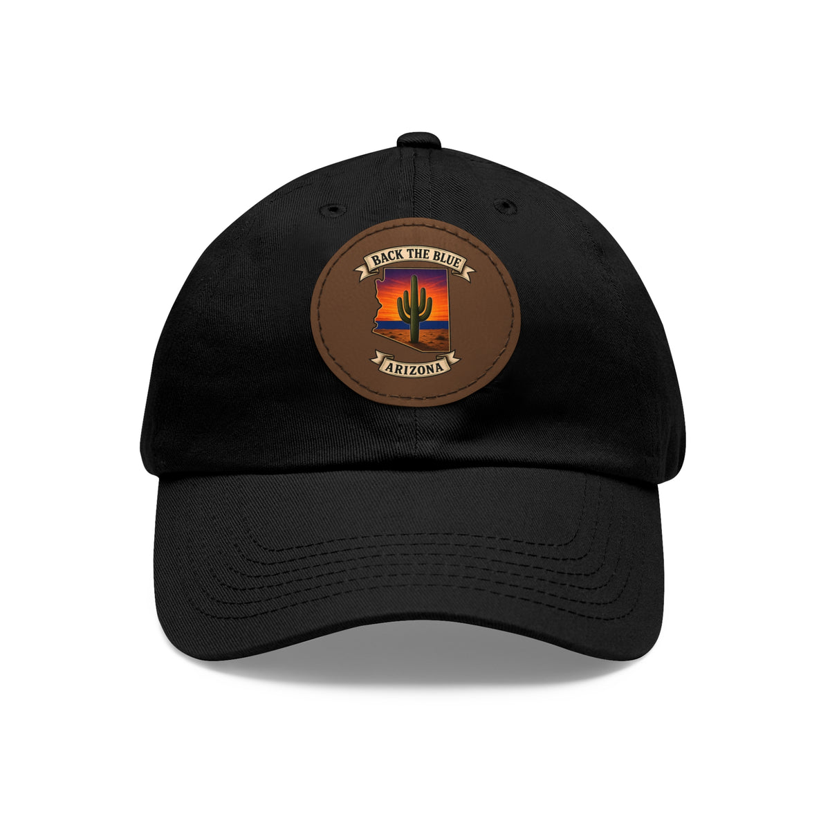 Back the Blue Arizona Leather Patch Dad Hat