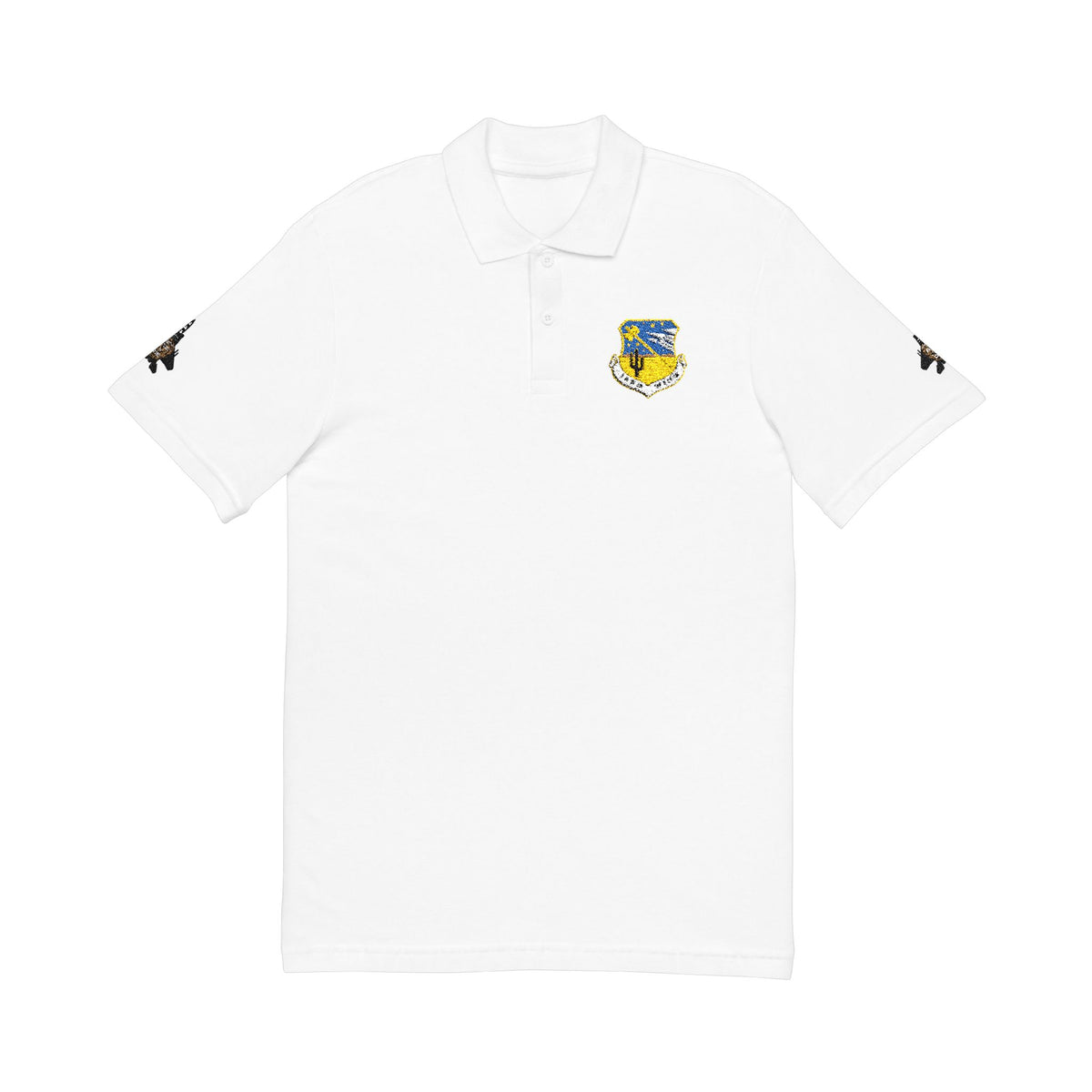 Embroidered Unit Shield Piqué Polo