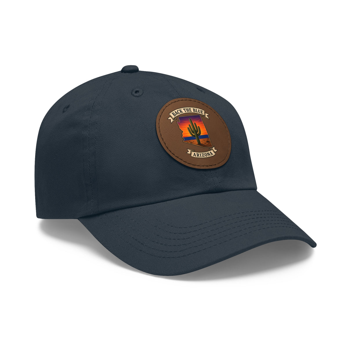 Back the Blue Arizona Leather Patch Dad Hat