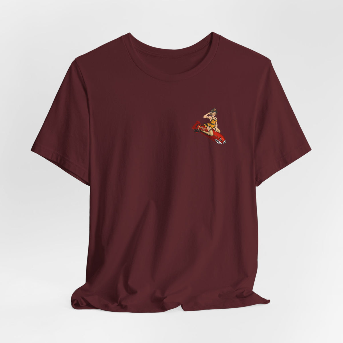 Fire Dept Bomb Pin-Up Tee