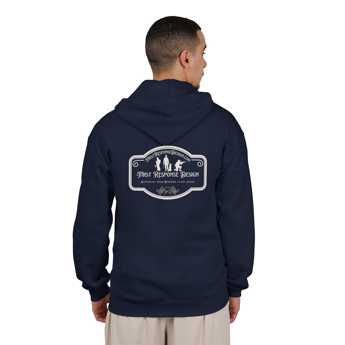 First Response Design Logo Zip Hoodie