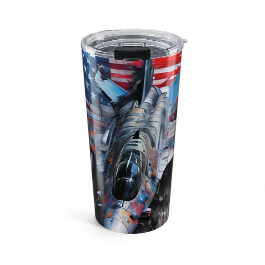 F-16 American Flag Tumbler 20oz