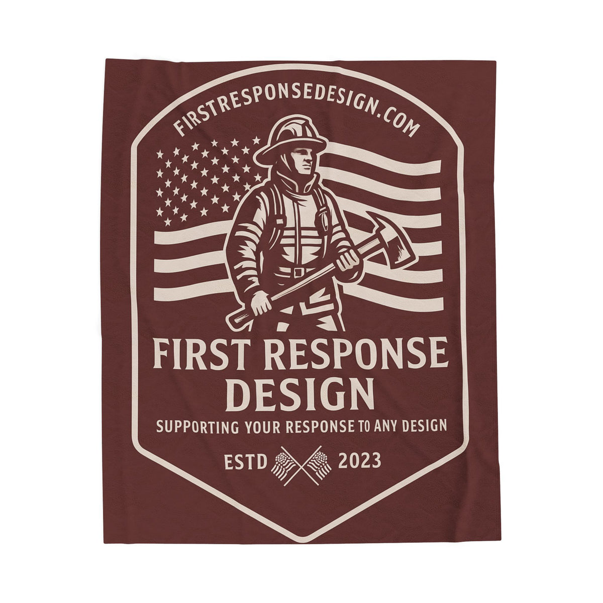 First Response Design Plush Blanket