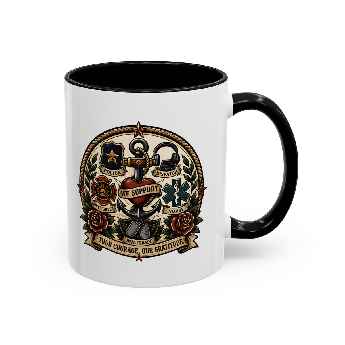 We Support First Responders Mug