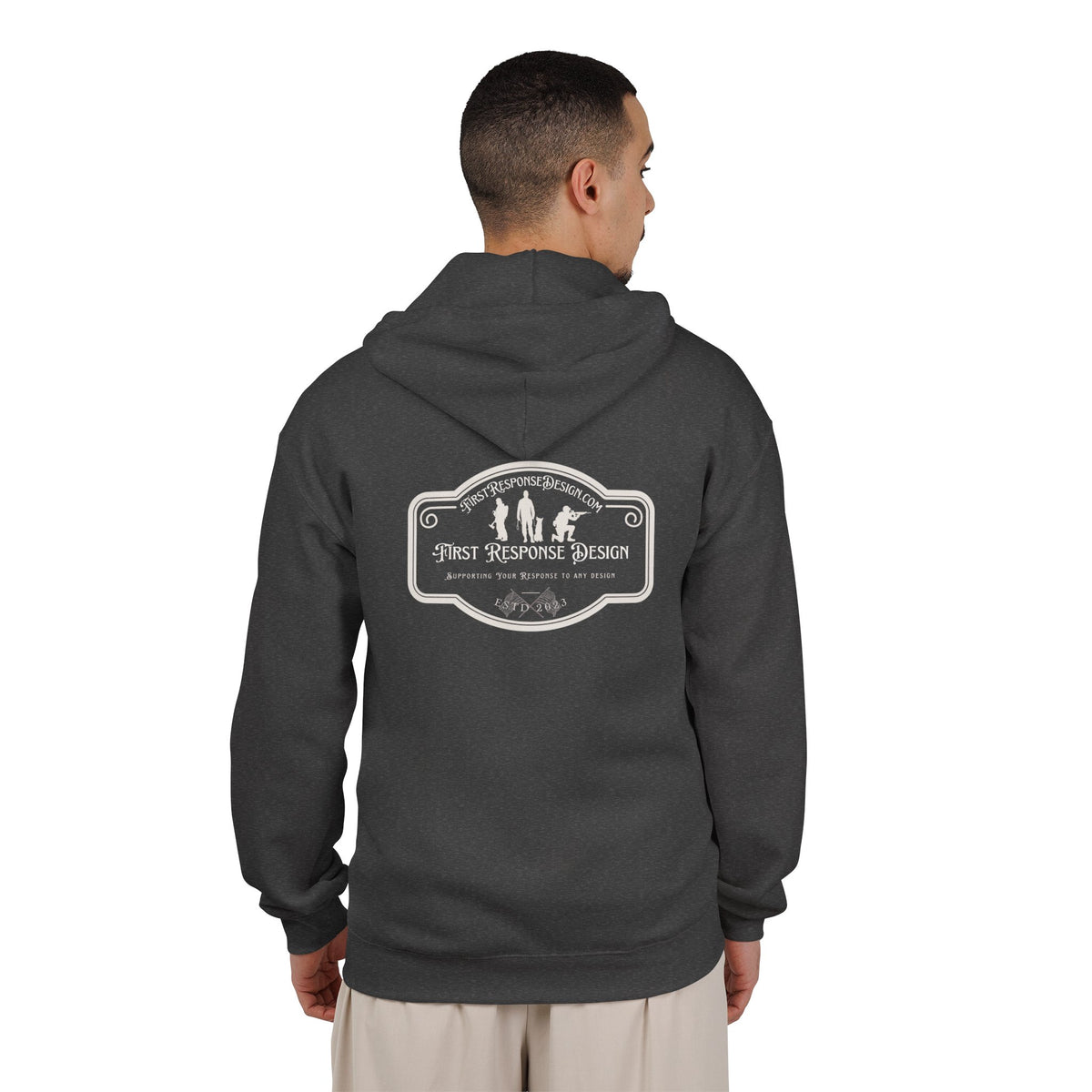 First Response Design Logo Zip Hoodie