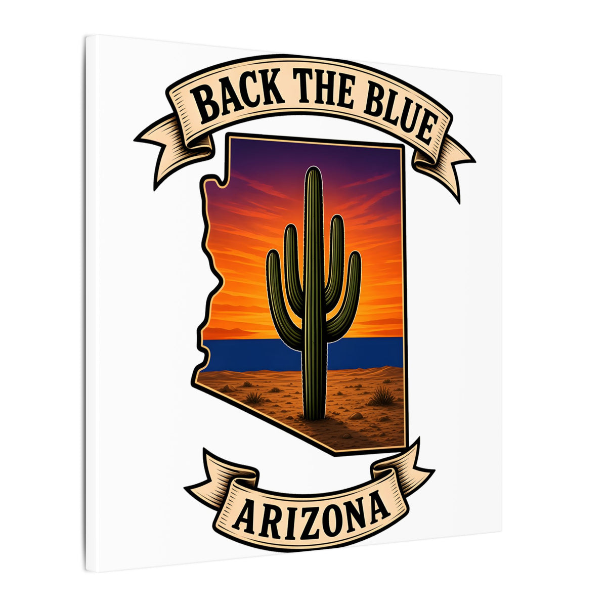 Back the Blue Arizona Canvas Print