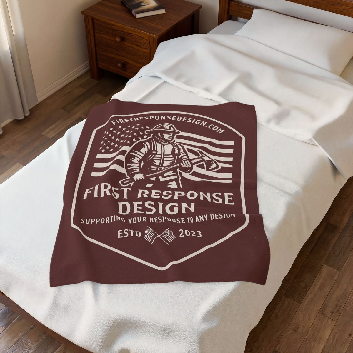 First Response Design Plush Blanket