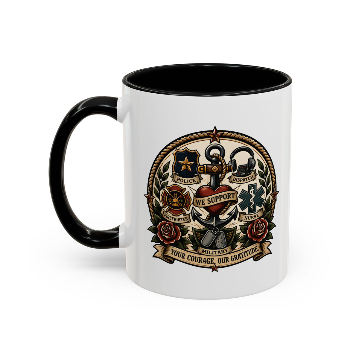 We Support First Responders Mug