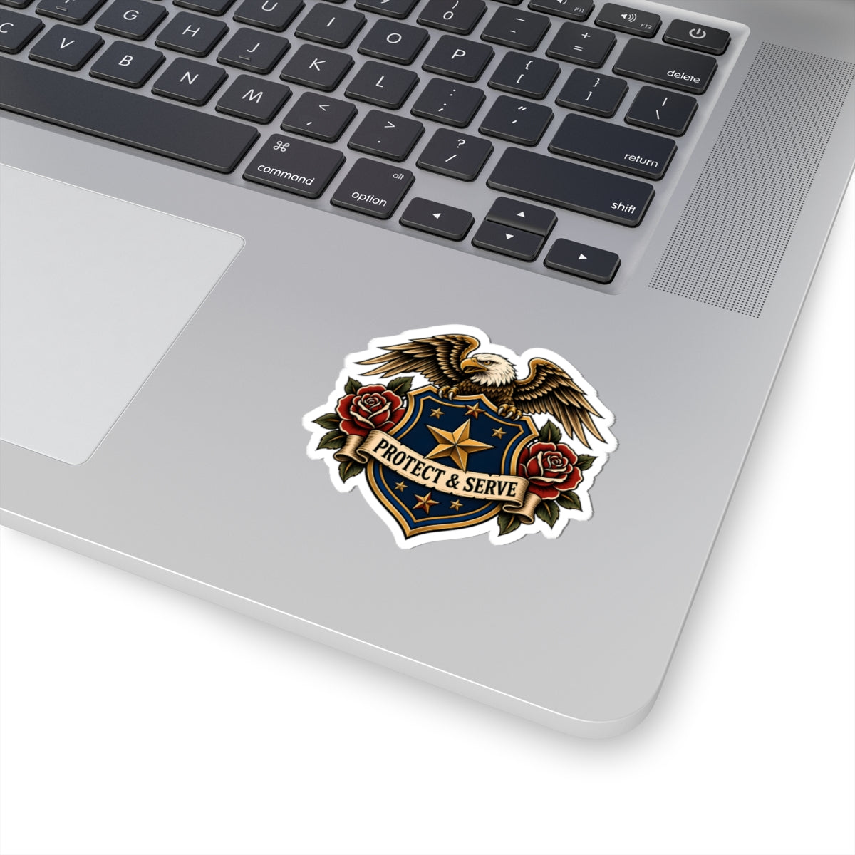 Protect & Serve Police Kiss-Cut Sticker