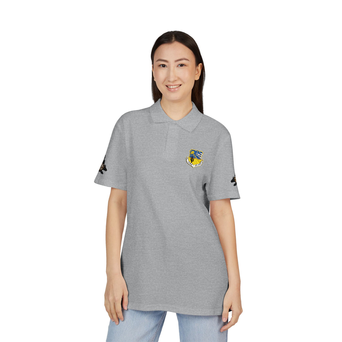 Embroidered Unit Shield Piqué Polo