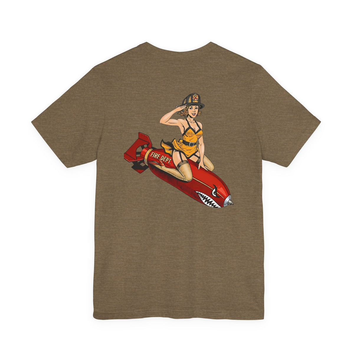 Fire Dept Bomb Pin-Up Tee